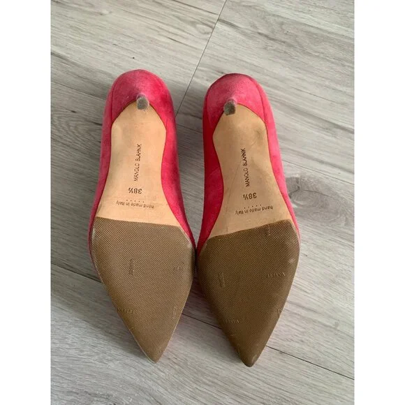 Manolo Blahnik BB 105mm Point Toe Suede Heel - Picture 6 of 6